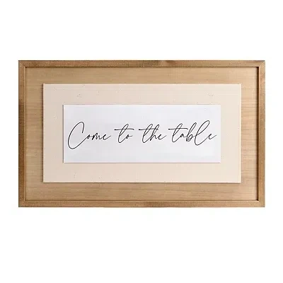 Kirkland's Come To The Table Wall Plaque In Multi