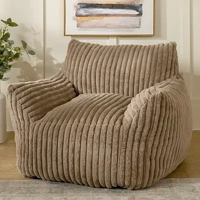 Kirkland's Comfy Foam Lounge Chair In Brown