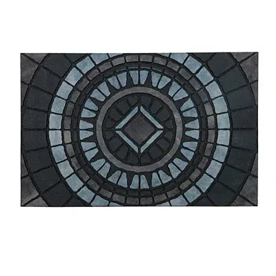 Kirkland's Compass Stone Gray Doormat In Multi