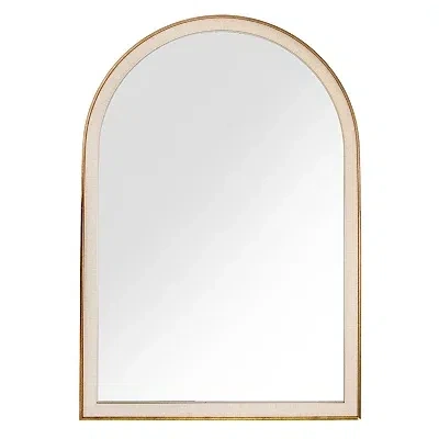 Kirkland's Contrast Arch Wall Mirror In White