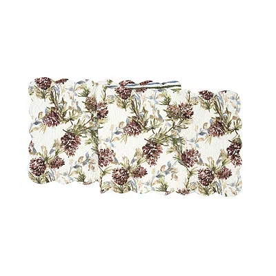 Kirkland's Cooper Pine And Pinecones Table Runner In Multi