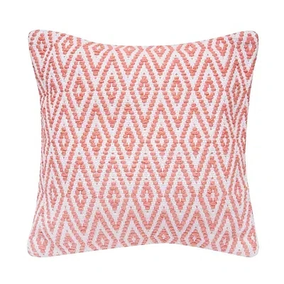 Kirkland's Coral Harlequin Indoor/outdoor Pillow In Pink