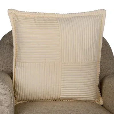 Kirkland's Corduroy Squares Pillow In Brown