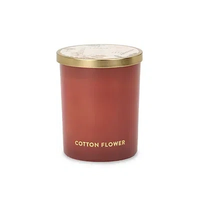 Kirkland's Cotton Flower 2-wick Jar Candle In Brown