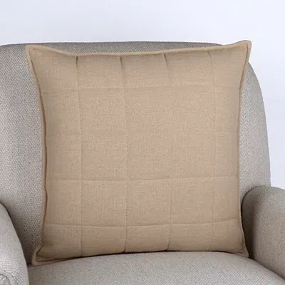 Kirkland's Cotton Puffer Pillow In Brown