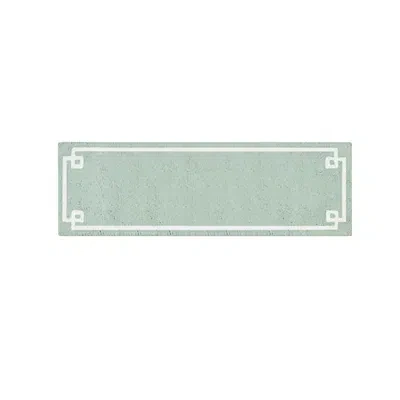 Kirkland's Cotton Tufted Bath Runner With Border In Green