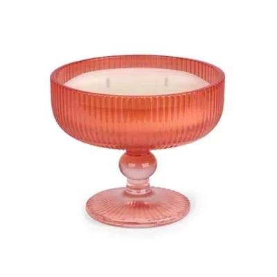 Kirkland's Coupe Shaped 2-wick Jar Candle In Pink