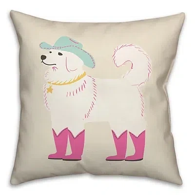 Kirkland's Cowgirl Doggie Pillow In White