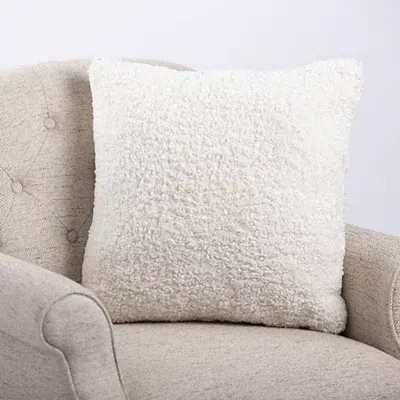Kirkland's Cozy Boucle Pillow In White
