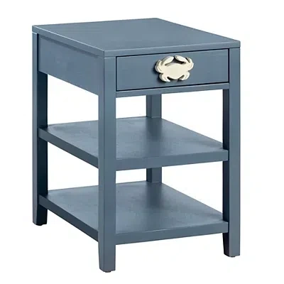 Kirkland's Crab Accent Table In Blue