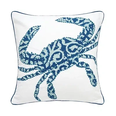 Kirkland's Crab Embellished Pillow In Multi