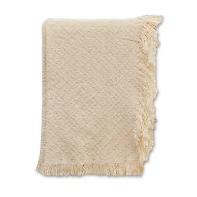 Kirkland's Cross-stitch Woven Throw In Neutral