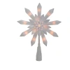 Kirkland's Crystal Snowflake Pre-lit Led Tree Topper In Gray