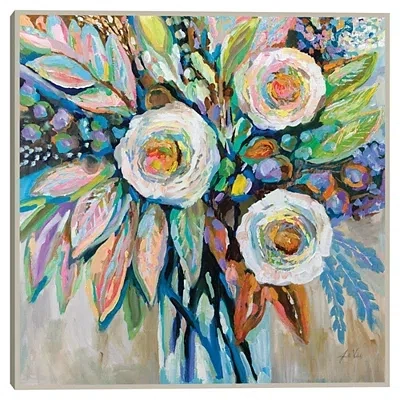 Kirkland's Curious Bouquet Framed Canvas Art Print In Multi