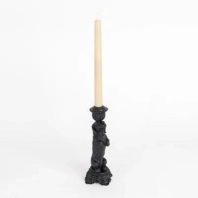 Kirkland's Dachshund Taper Candle Holder In Black
