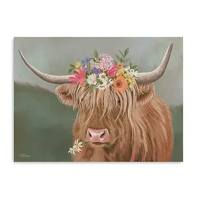 Kirkland's Daisy Mae Cow Canvas Art Print In Multi