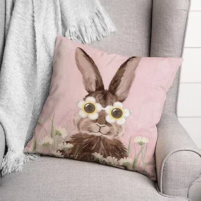 Kirkland's Daisy Sunnies Bunny Indoor/outdoor Pillow In Multi