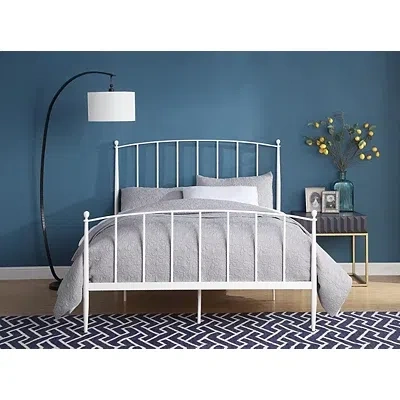 Kirkland's Daisy White Modern Arch Queen Bed Frame