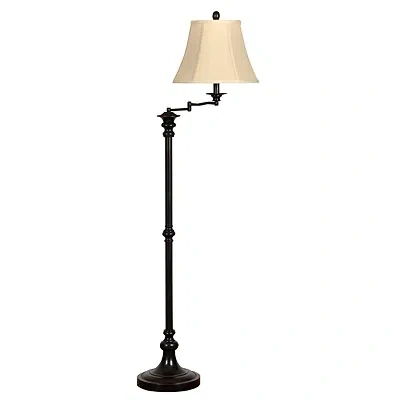 Kirkland's Dark Bronze Menlo Swing Arm Floor Lamp In Multi