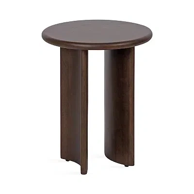 Kirkland's Dark Brown Round Ellie Accent Table