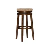 Kirkland's Dark Brown Seagrass Swivel Bar Stool In Brown