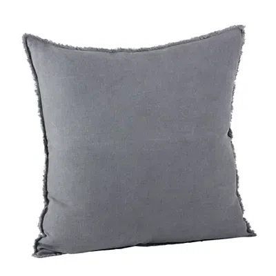 Kirkland's Dark Gray Fringed Edge Pillow