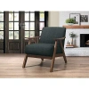 Kirkland's Dark Gray Mid-century Hazel Frame Accent Chair In Gray