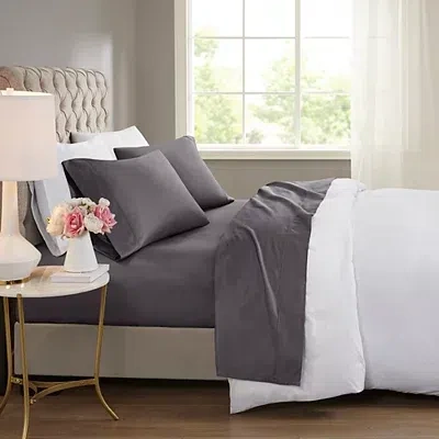Kirkland's Dark Gray Rich Cooling Cotton Queen Sheet Set