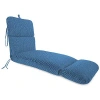 Kirkland's Dash Outdoor Chaise Cushion With Ties In Blue