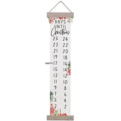Kirkland's Days Until Holly Hanging Wall Plaque In Multi