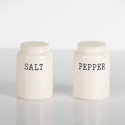 Kirkland's Debossed Salt And Pepper Shaker Set In Neutral