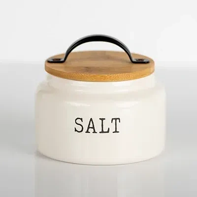 Kirkland's Debossed Salt Cellar In Neutral