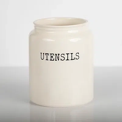 Kirkland's Debossed Utensil Crock In Neutral