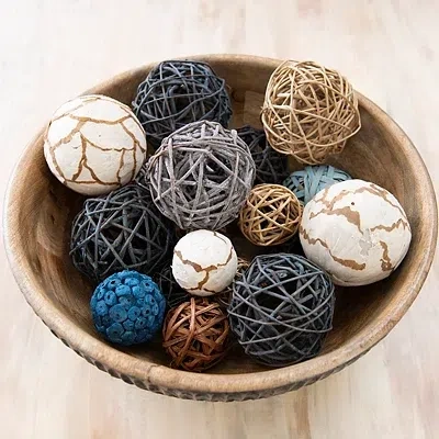 Kirkland's Denim Blue Dried Orb Bag In Multi