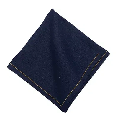 Kirkland's Denim Cotton Napkins In Blue