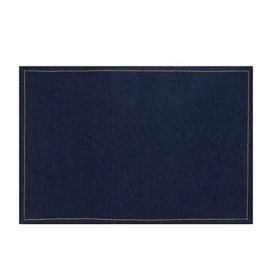 Kirkland's Denim Cotton Placemats In Blue