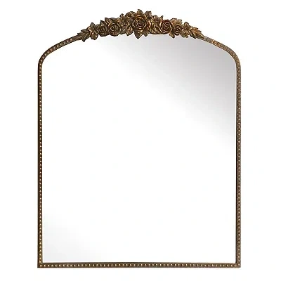 Kirkland's Derose Metal Arch Wall Mirror In Brown