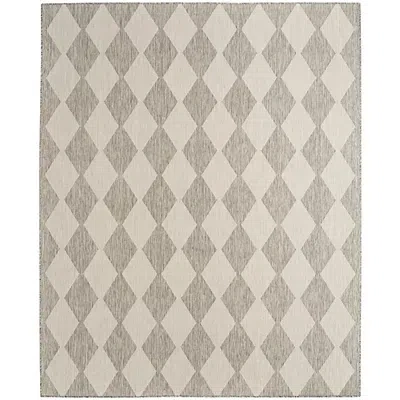 Kirkland's Diamond Positano Outdoor Rug In Gray