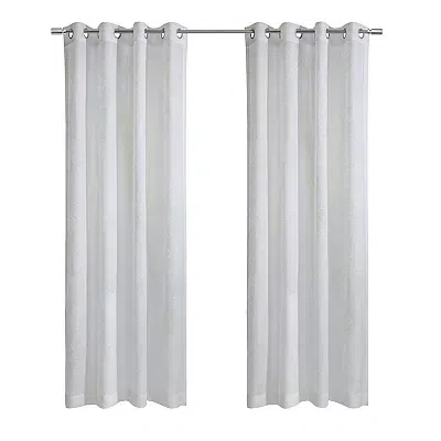 Kirkland's Diamond Sheer Curtain Panel In White
