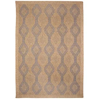 Kirkland's Diamonds Indoor/outdoor Area Rug In Brown