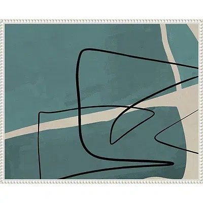 Kirkland's Different Strokes Framed Canvas Art Print In Green