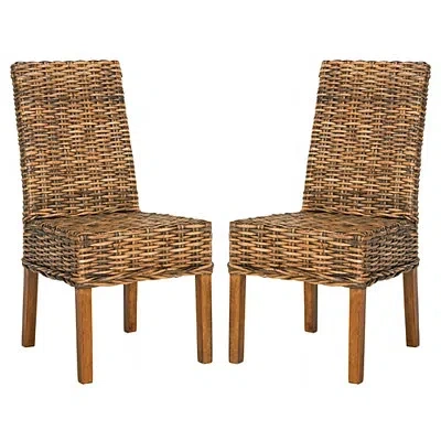 Kirkland's Dining Chair Set In Brown