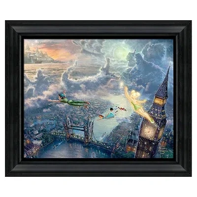 Kirkland's Disney Peter Pan Framed Canvas Art Print In Blue