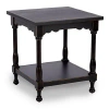 Kirkland's Distressed Black Wood Square Dain End Table In Black