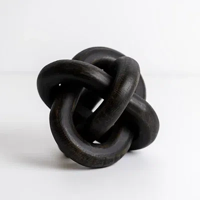 Kirkland's Distressed Black Wooden Knot