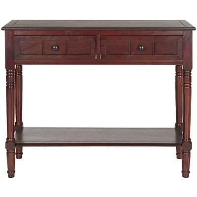 Kirkland's Distressed Brown Wood 2-drawer Console Table