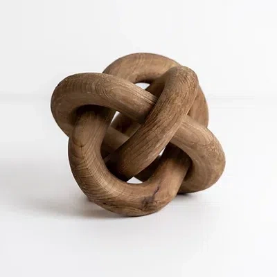Kirkland's Distressed Brown Wooden Knot