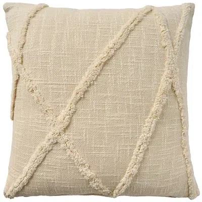 Kirkland's Distressed Diamond Pillow In Brown