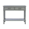 Kirkland's Distressed Gray Ronan 2-drawer Console Table In Gray