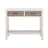 Kirkland's Distressed Natural Ronan 2-drawer Console Table In White